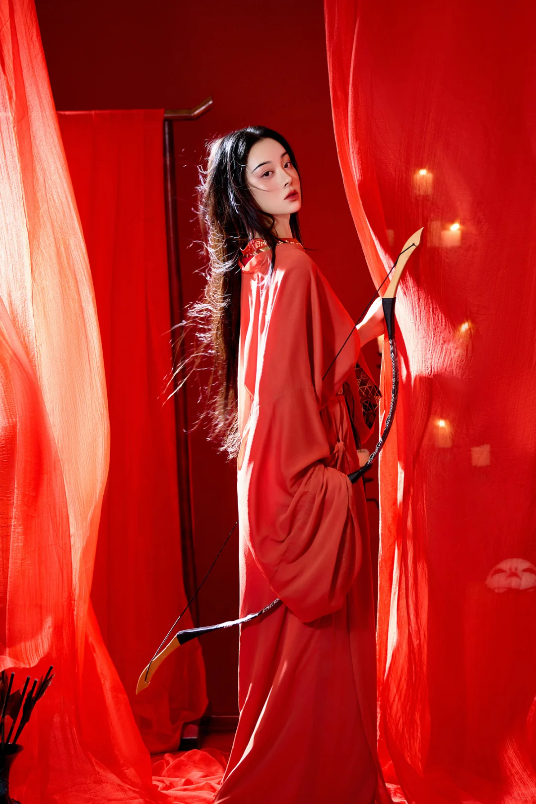 红衣➕弓箭🏹 ＝绝美氛围感｜战国袍写真
