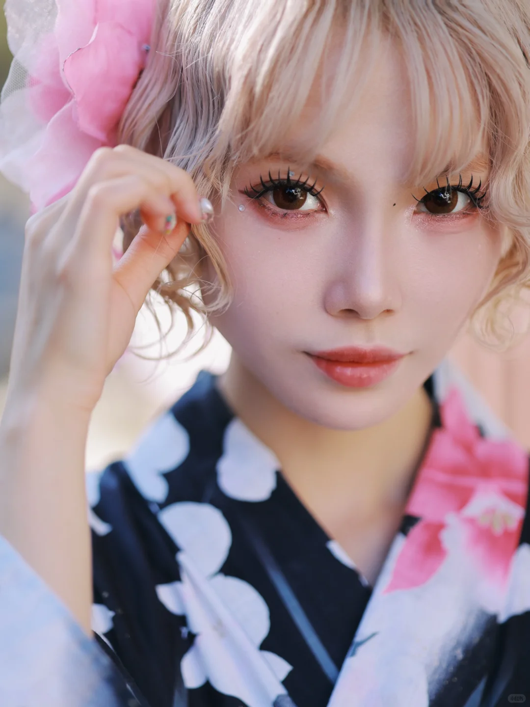 浅草寺一朵妖艳的花