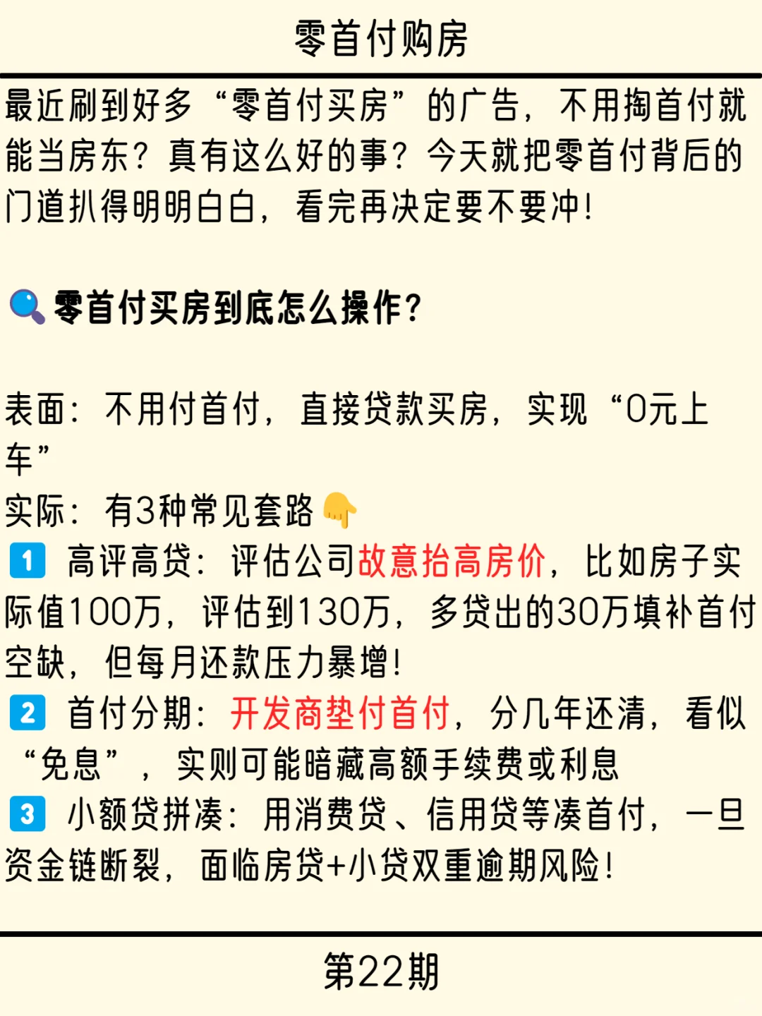 第22期：零首付购房