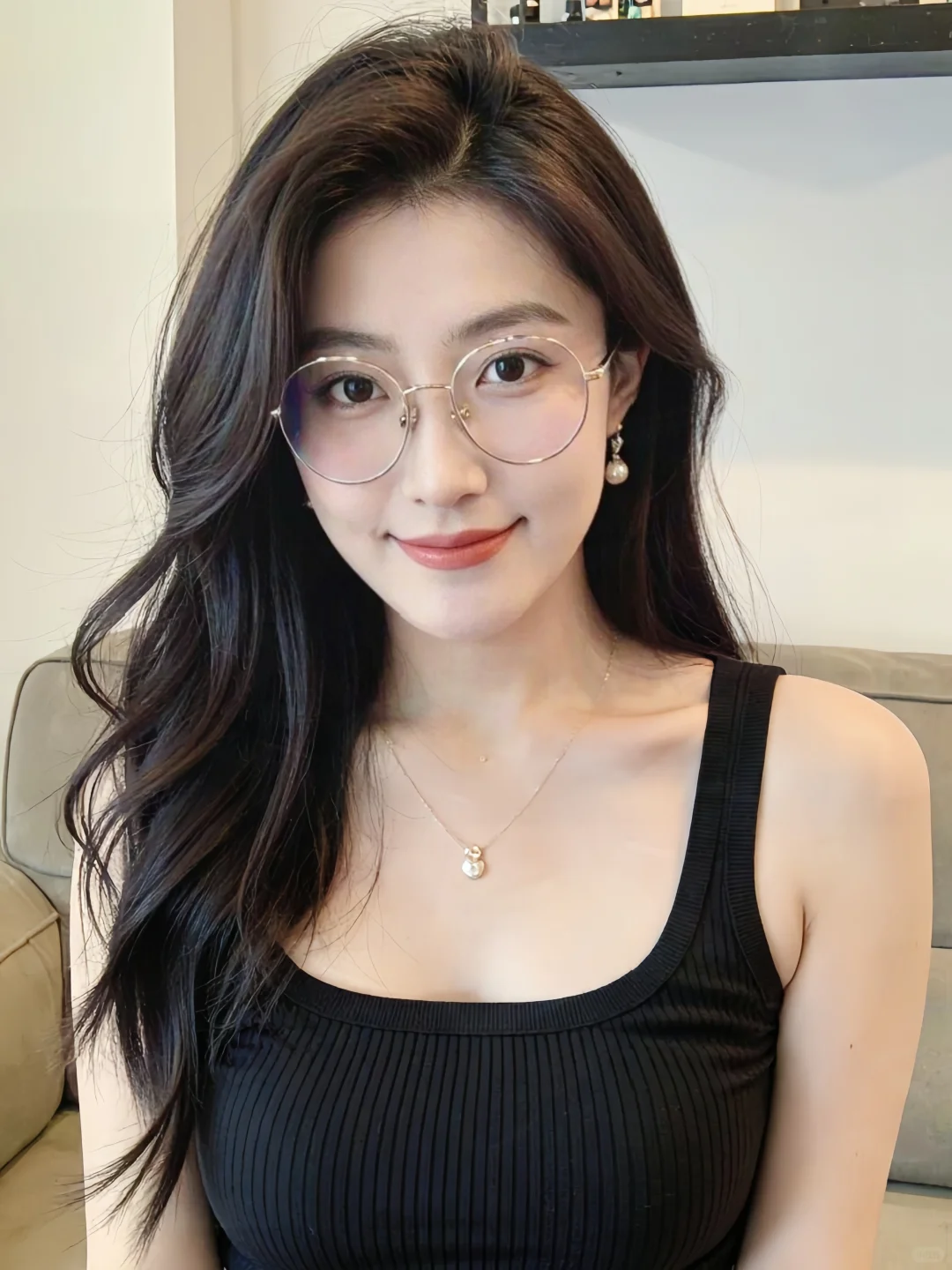 戴上眼镜感觉好像温柔姐姐~
