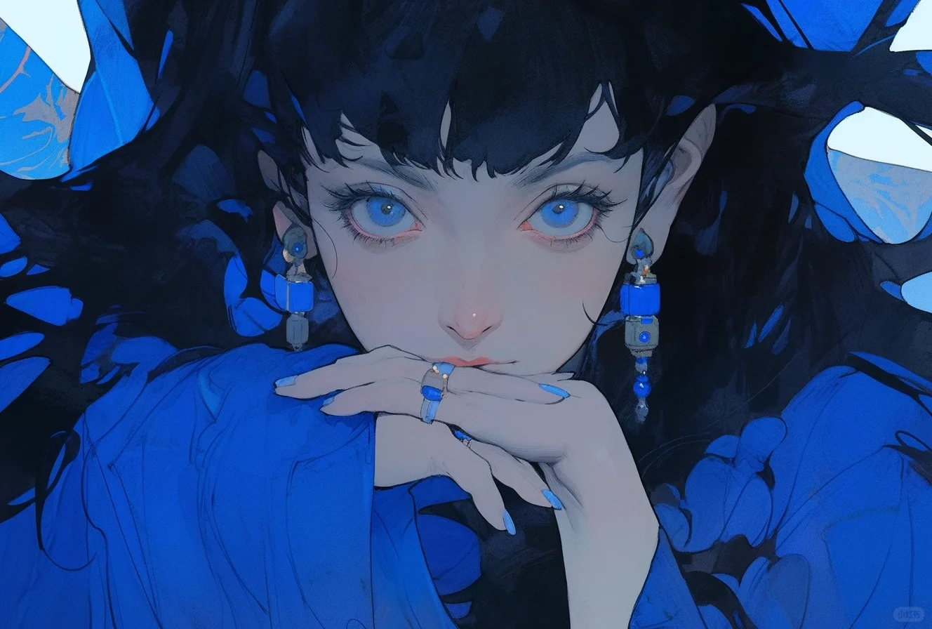 魅惑蓝～