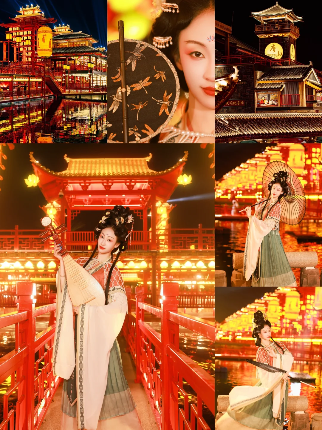 在河头老街也能拍到绝美复原妆了