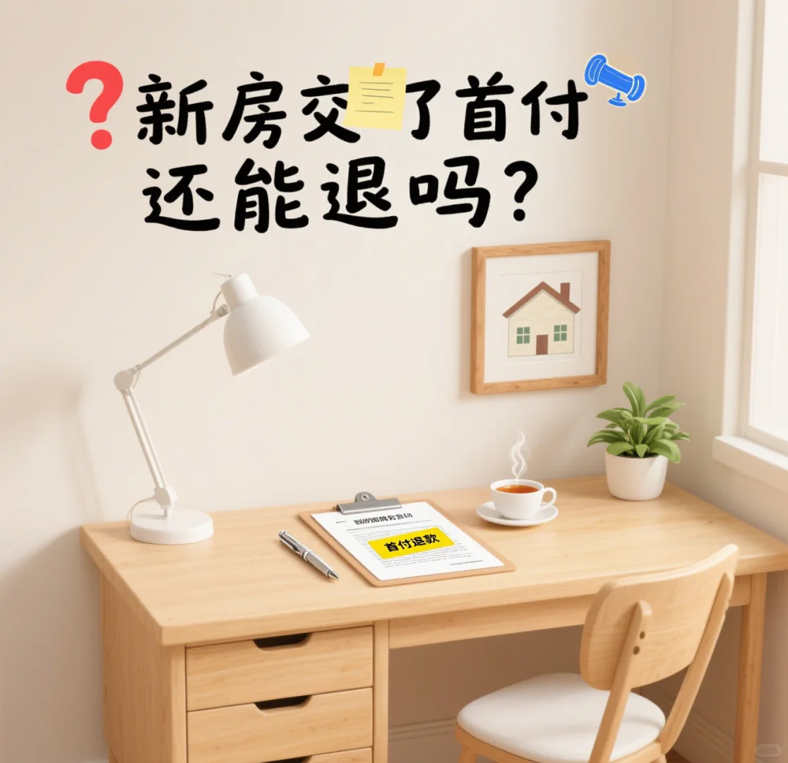 💸新房首付交了后悔了？别慌！这5种情况能全额退款！