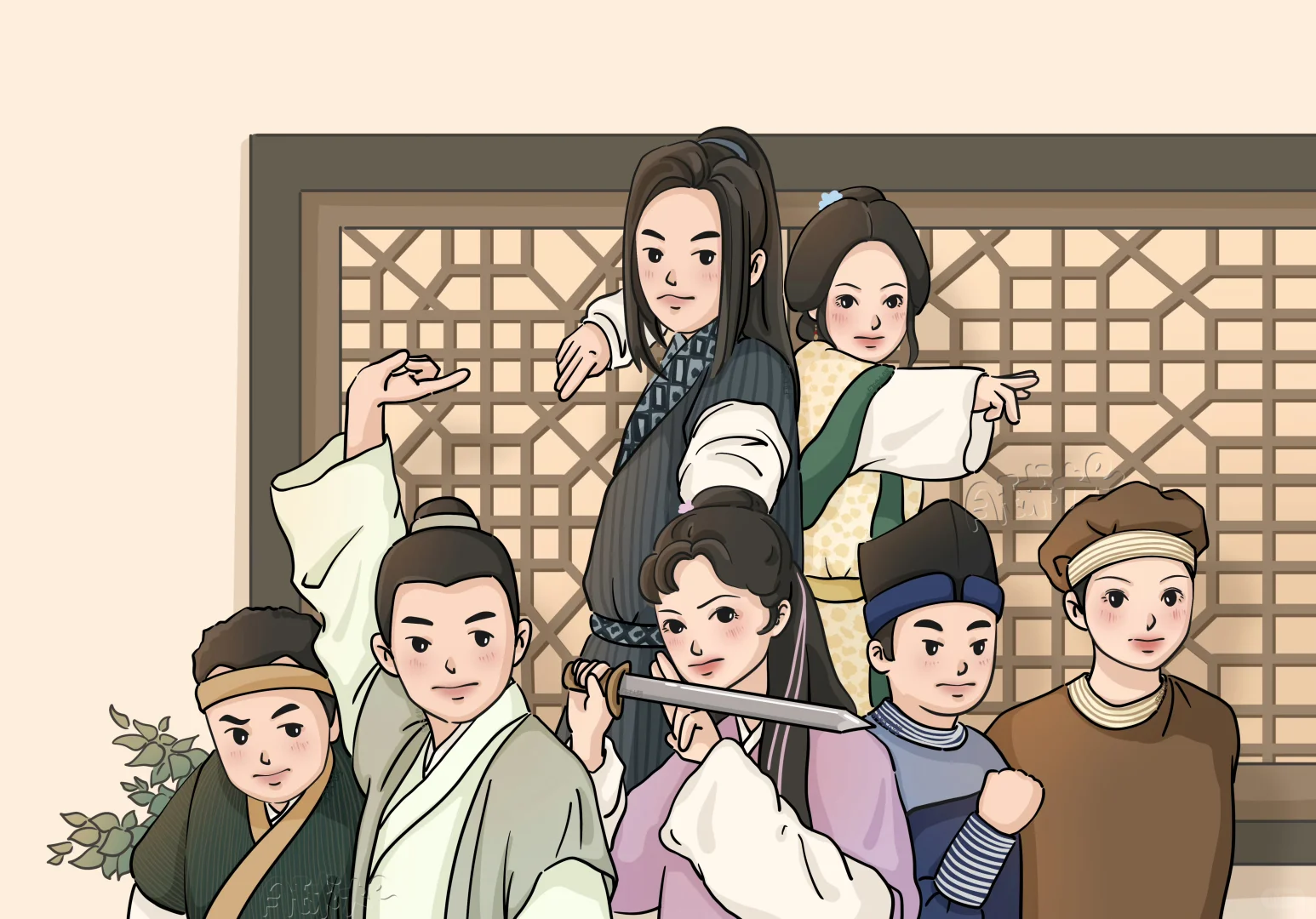 好看的电脑壁纸✨ 武林同福梦，江湖意难平🥰