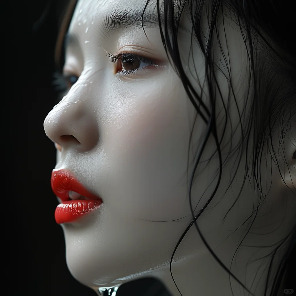 雨中的红唇：那一刻的心动