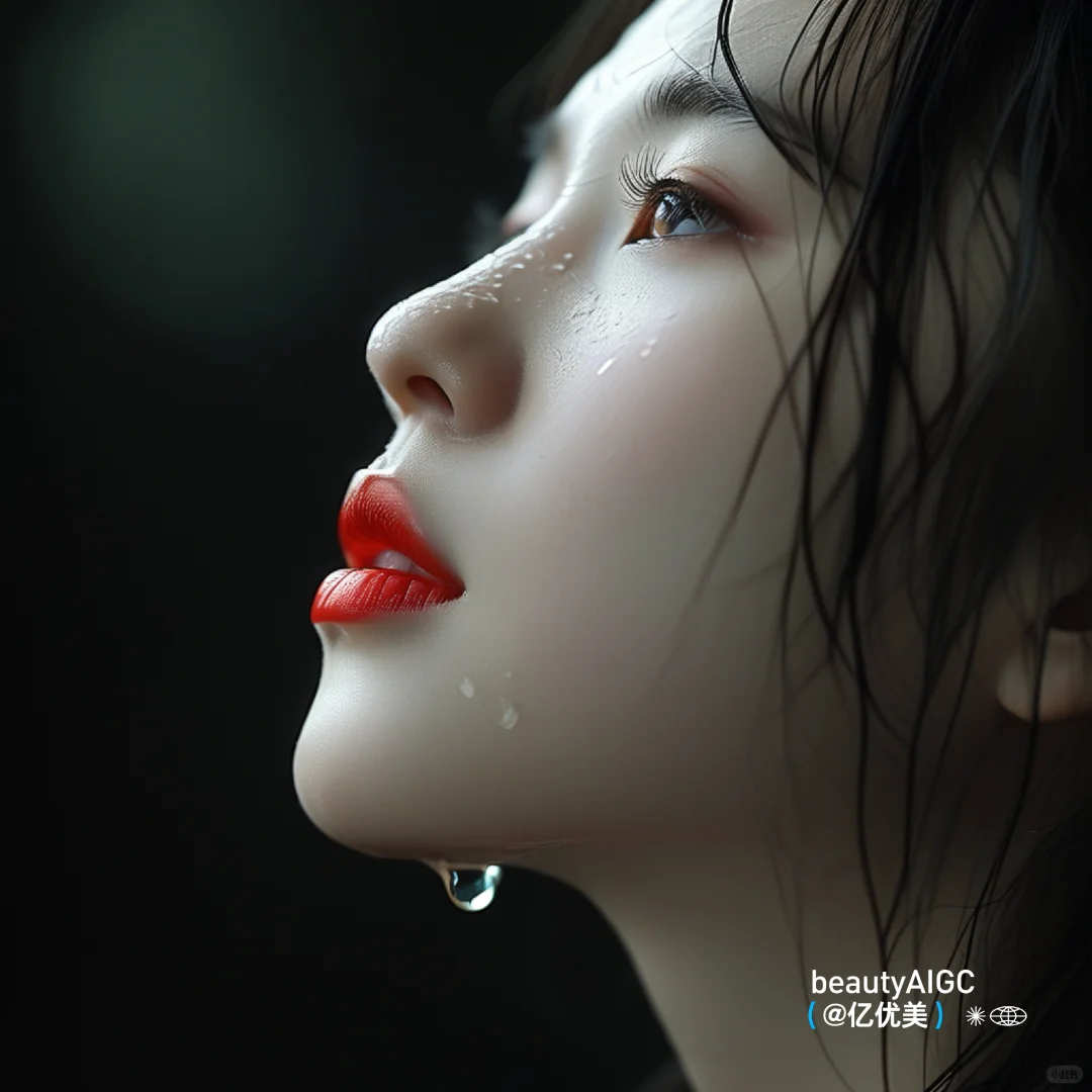 雨中的红唇：那一刻的心动