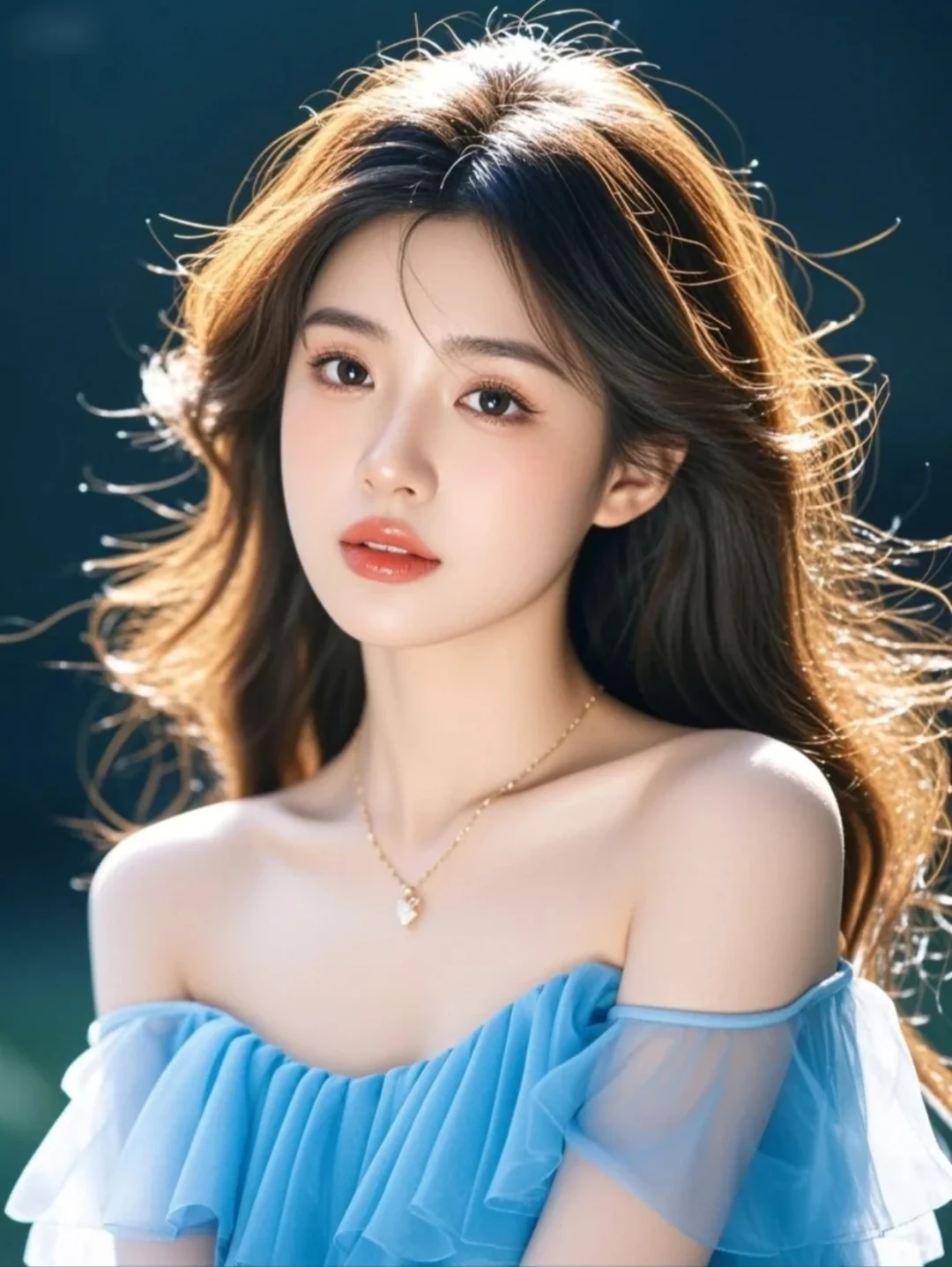 拍出美女的温柔一面