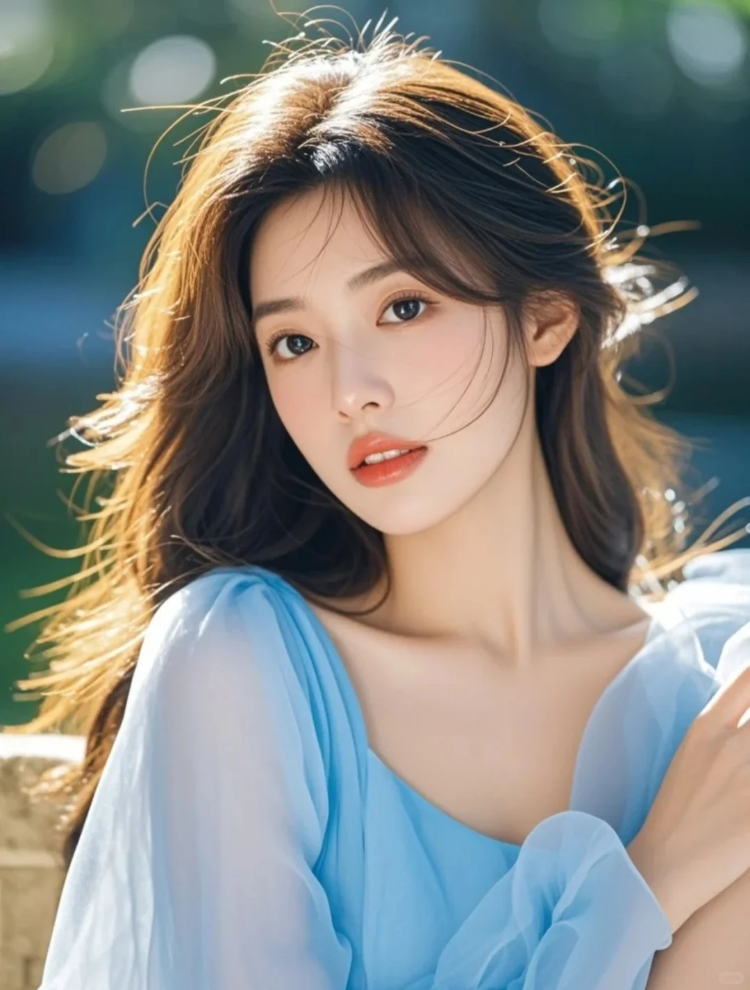 拍出美女的温柔一面