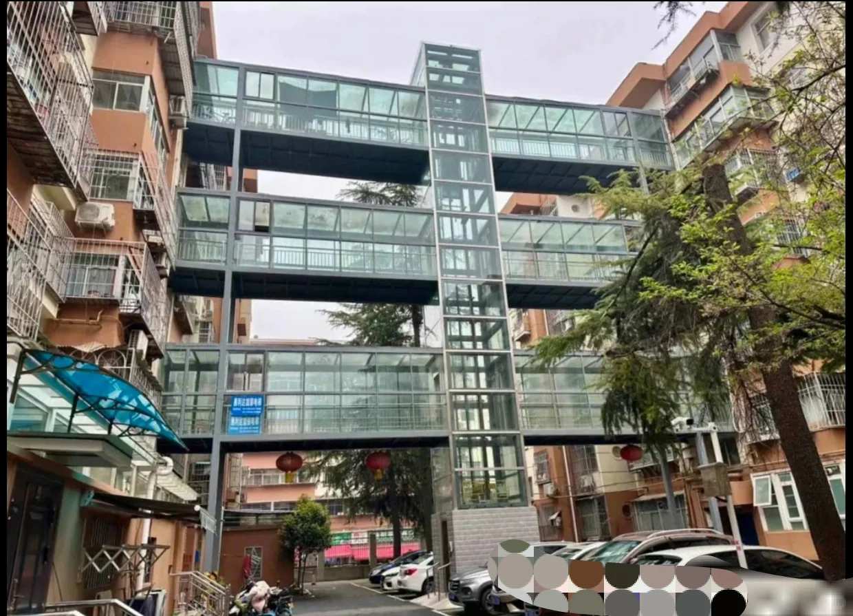 1楼和顶楼不再有争议的电梯安装，一些小区的
