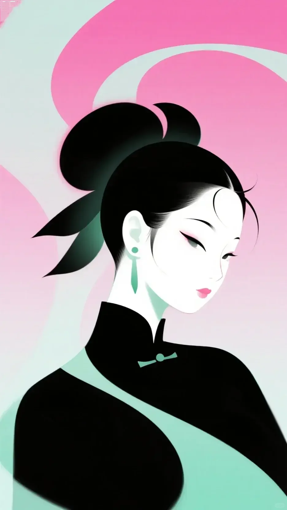 国风美人与夕阳海边适配度 100%！美到心颤