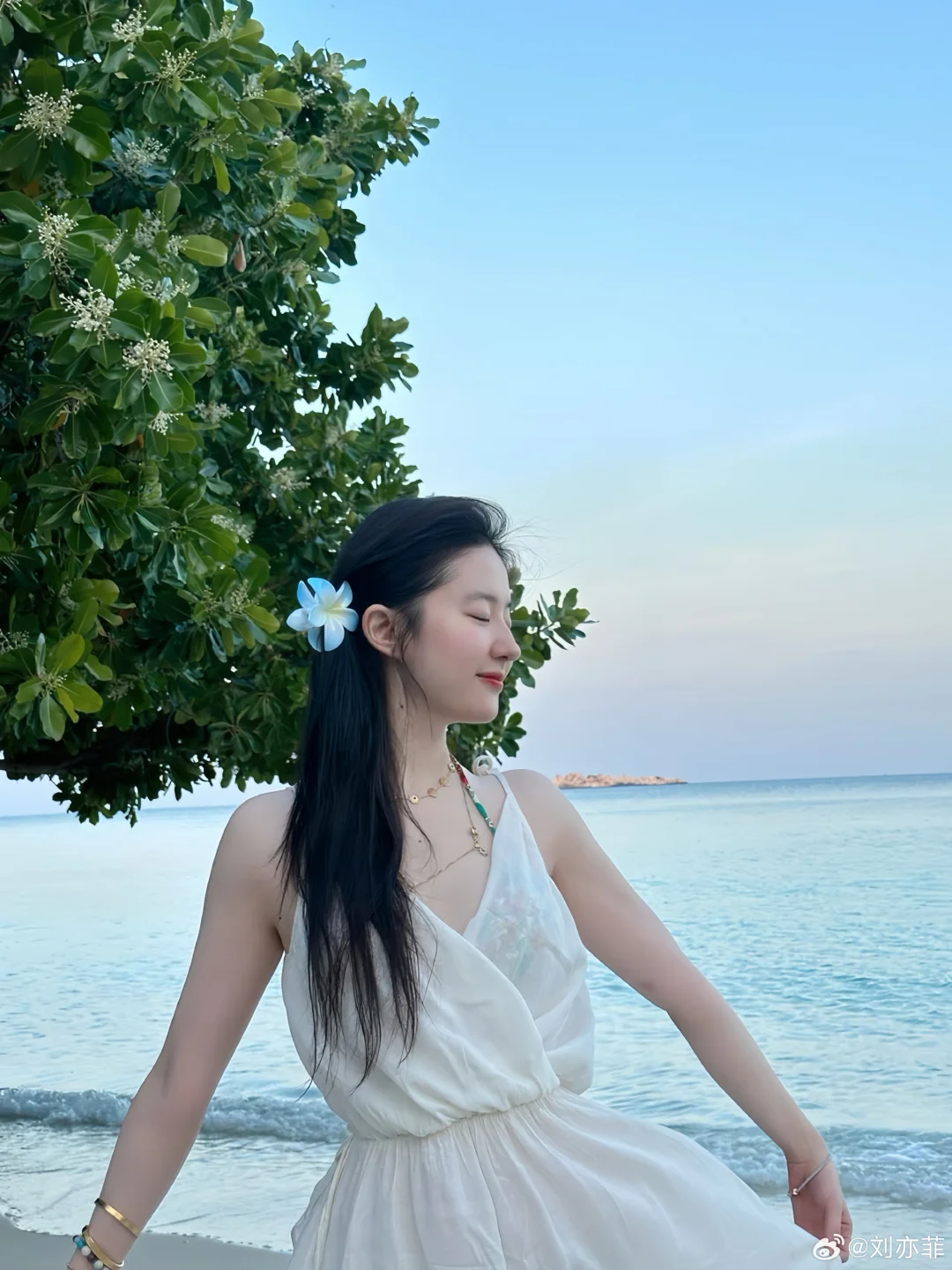 她身上有安静和治愈的能量