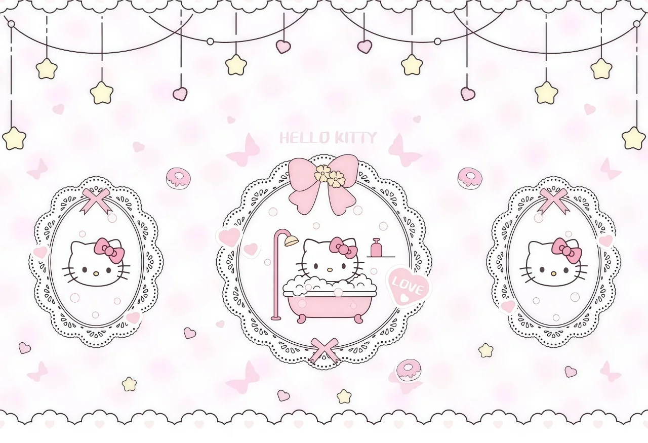 软萌暴击！hellokitty治愈系平板壁纸超绝