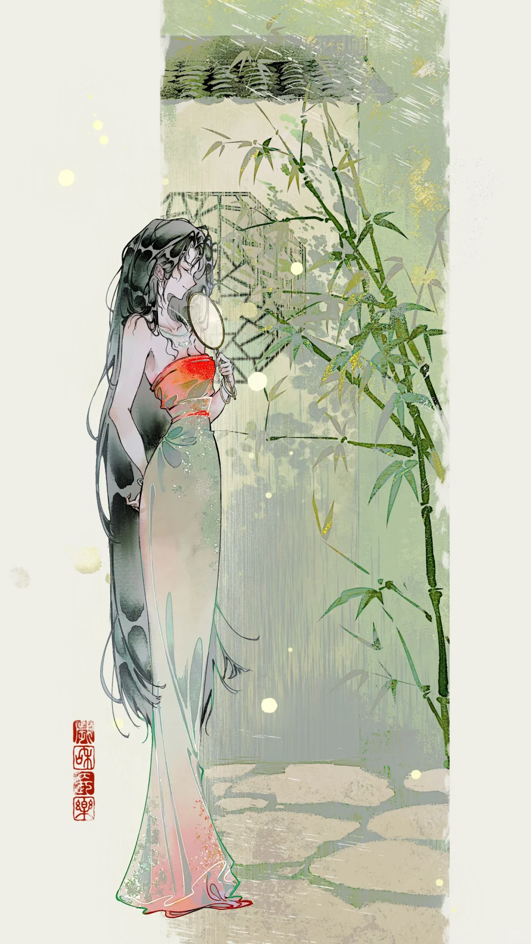 我称之为美人消暑图
