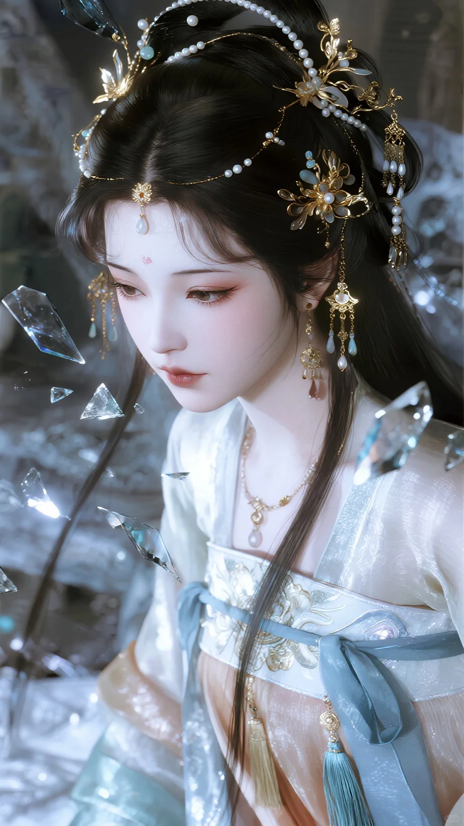 兰汀绘图|冰肌玉骨美人面