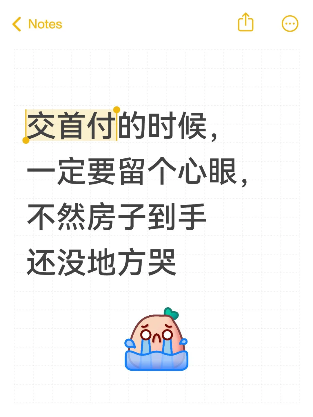 交首付也不能掉以轻心，一定要多留几个心眼