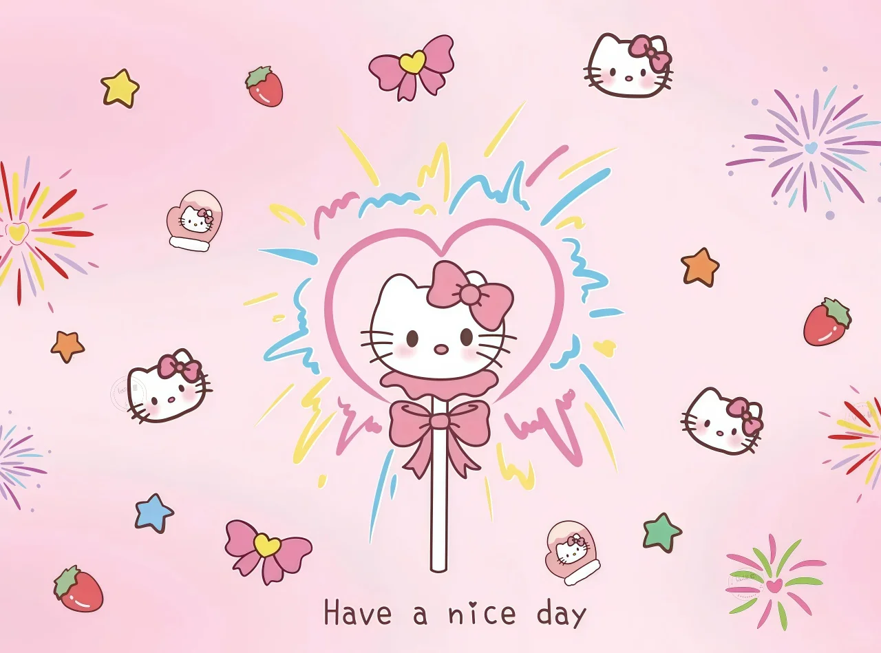 可爱超标！hellokitty专属平板壁纸大屏萌化