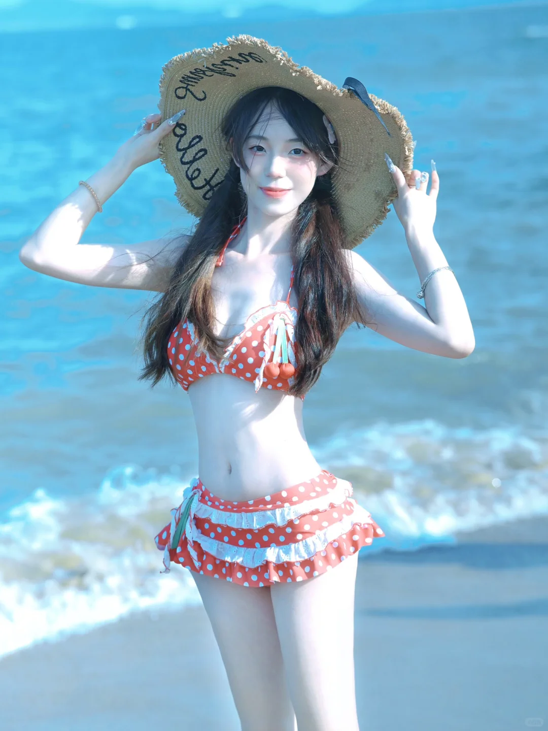 被追问无数次樱桃比基尼🍒海边拍照姿势大全