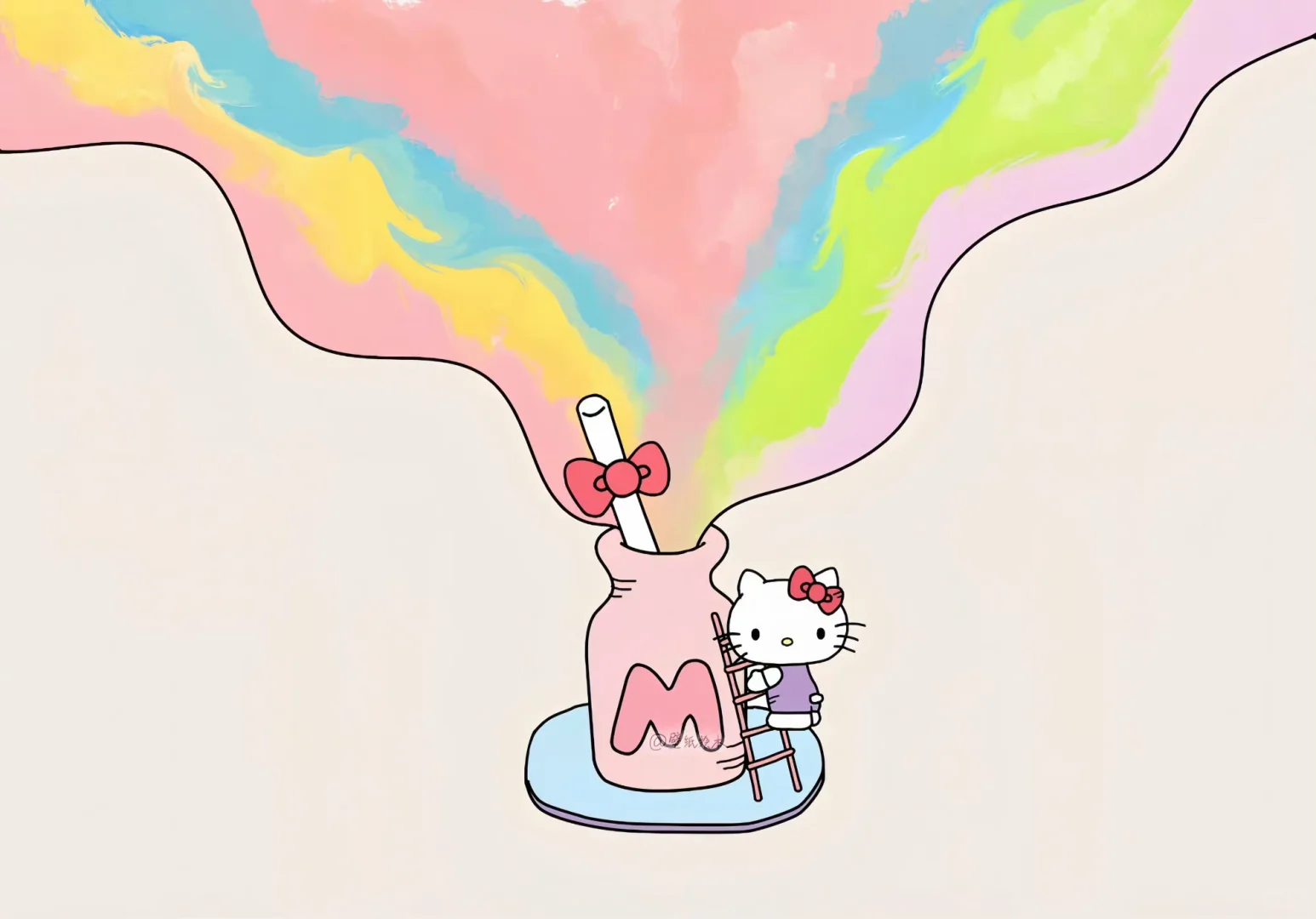 Hello Kitty 甜妹iPad壁纸来了