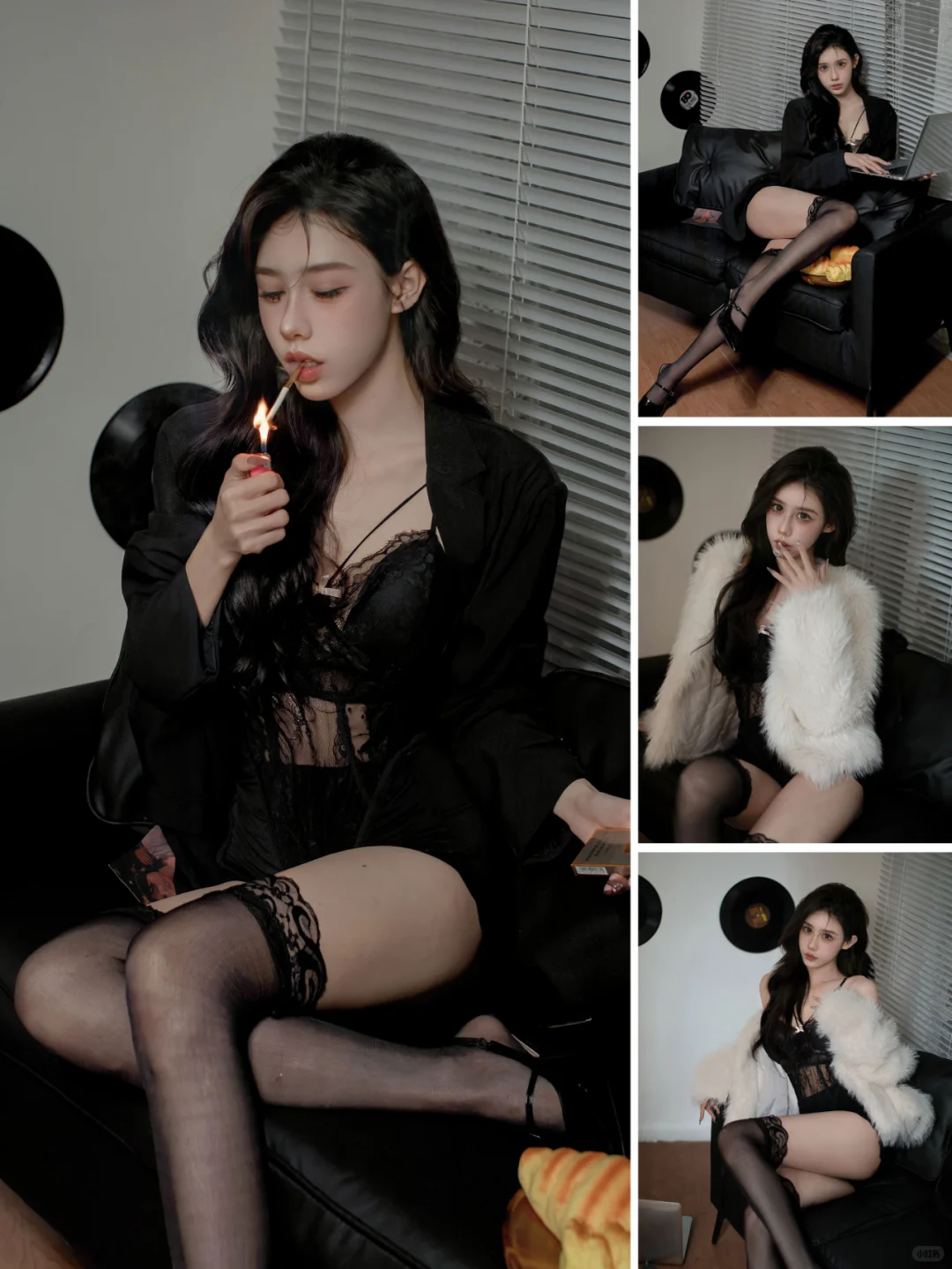 七款性感御姐风嘎嘎乱鲨！拽酷御姐写真🖤