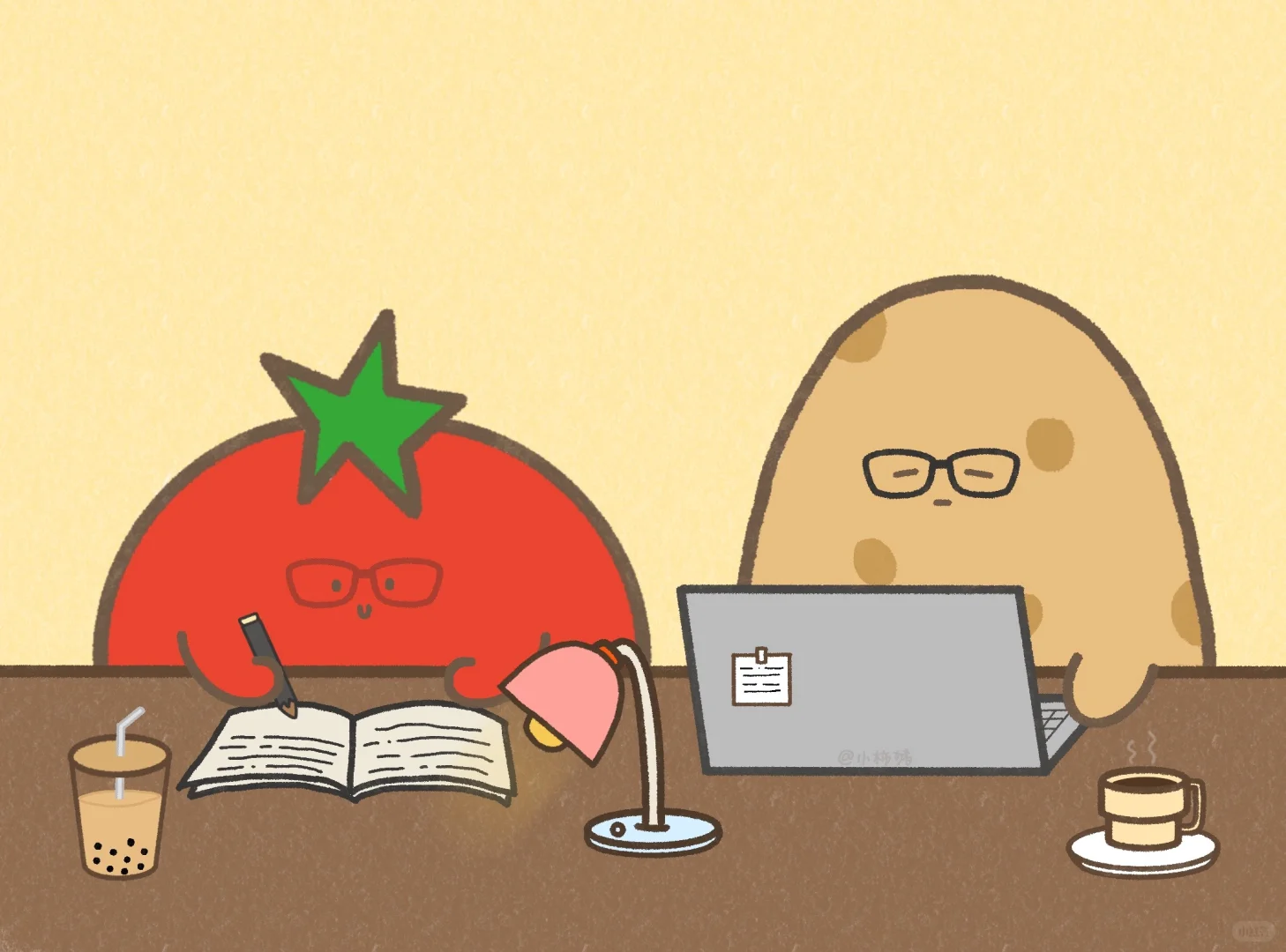 平板壁纸｜学习🍅工作🥔