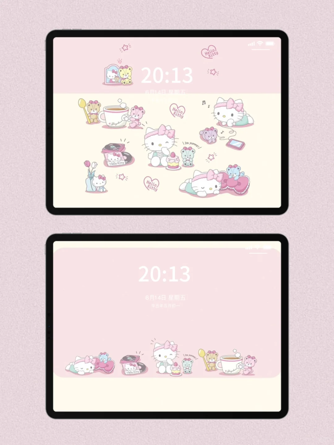 ipad壁纸｜HelloKitty平板壁纸套图