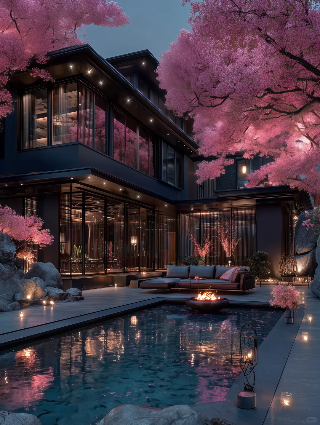 中式现代浪漫小屋