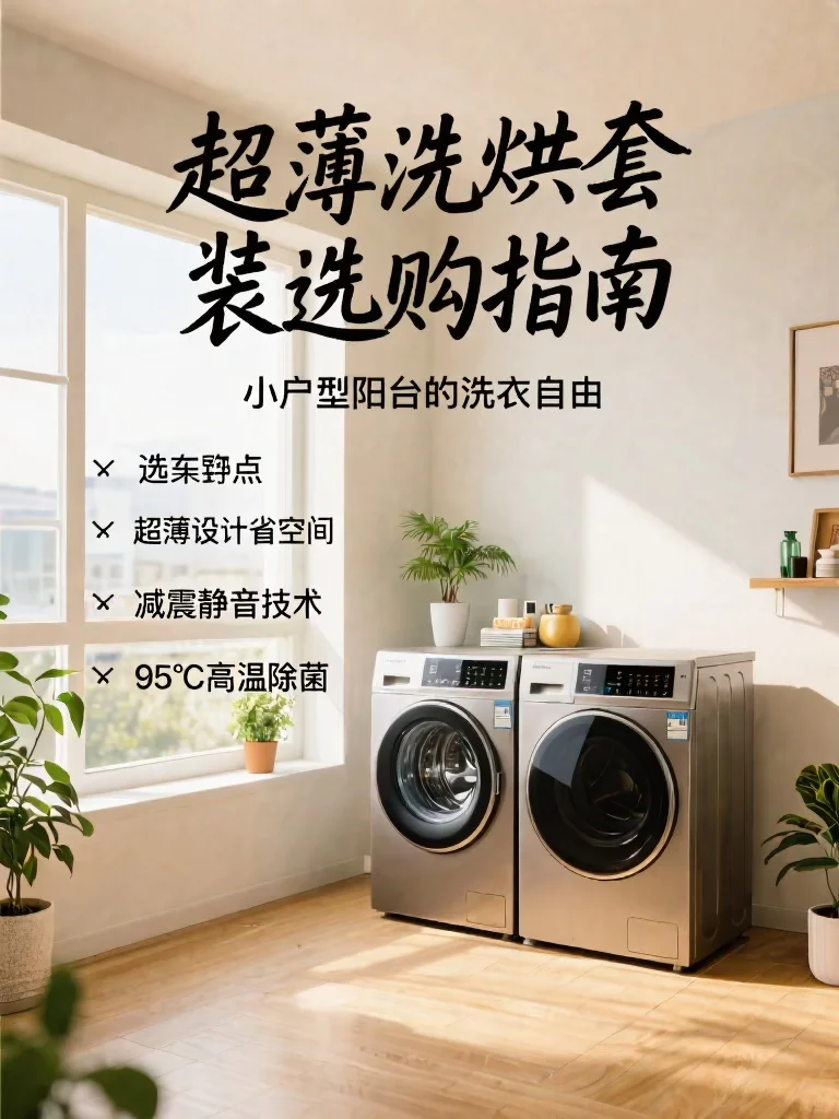 1㎡阳台装下洗烘套！小户型精致洗衣自由