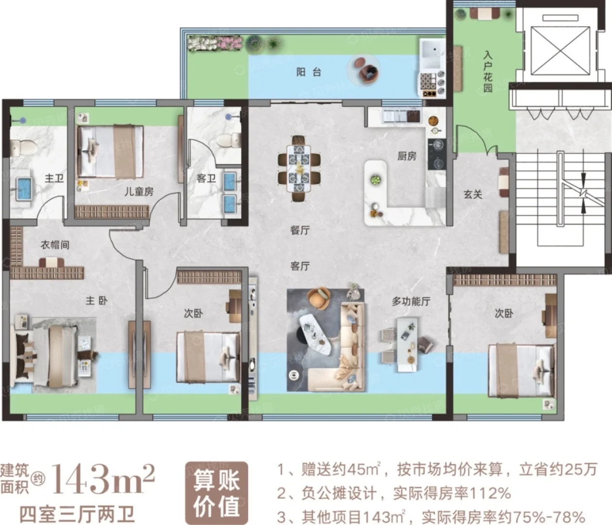 套内143平是不是你理想的户型