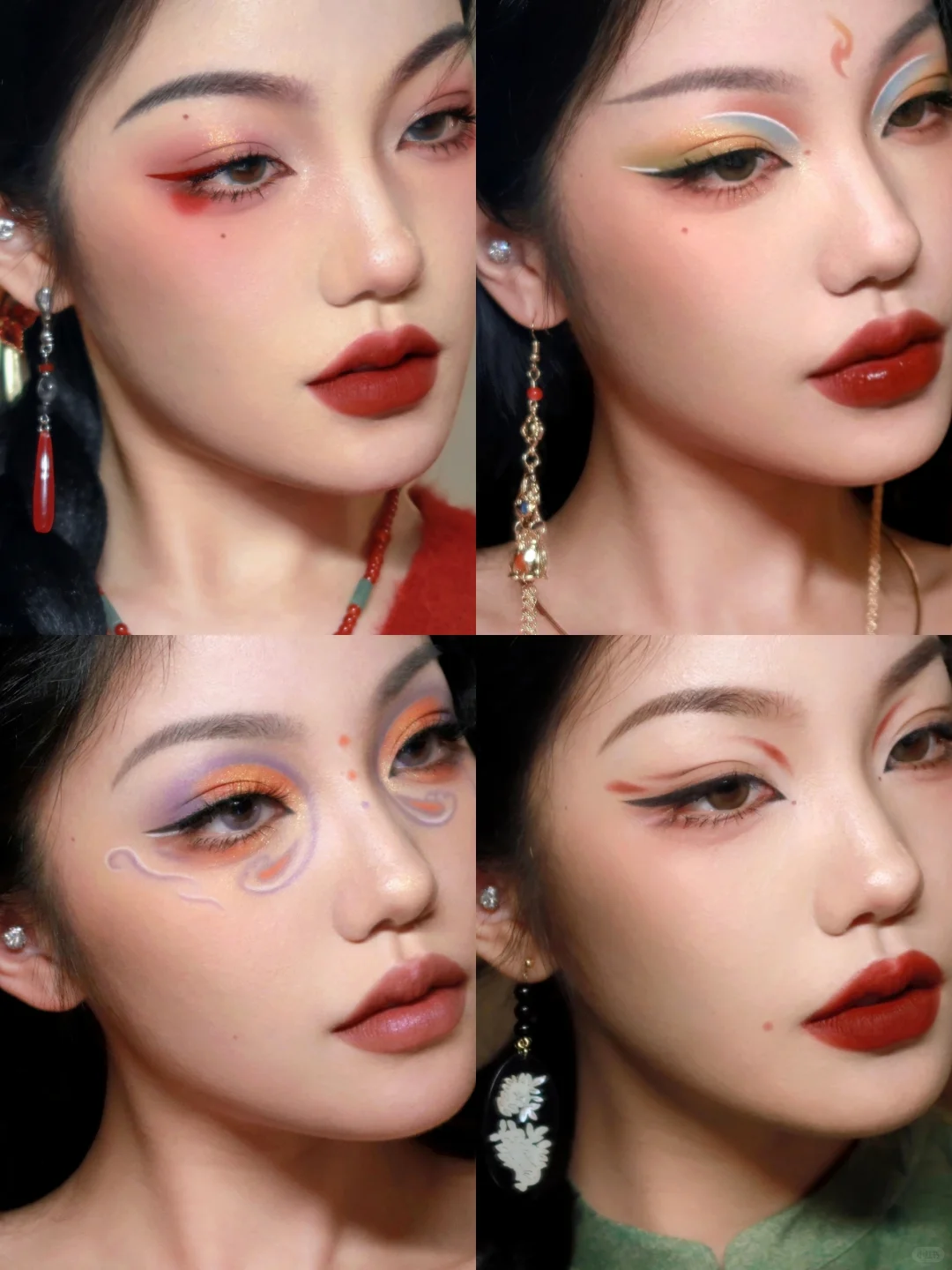 龙年一点红｜我画过的新中式妆容们🏮