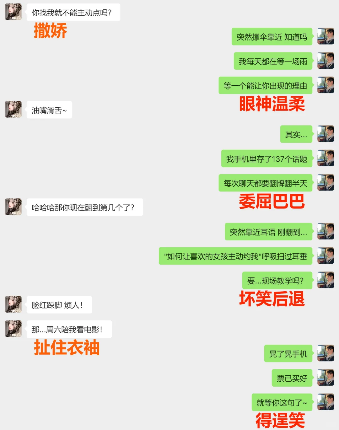 撩妹神技！这样聊天让她主动约你》！
