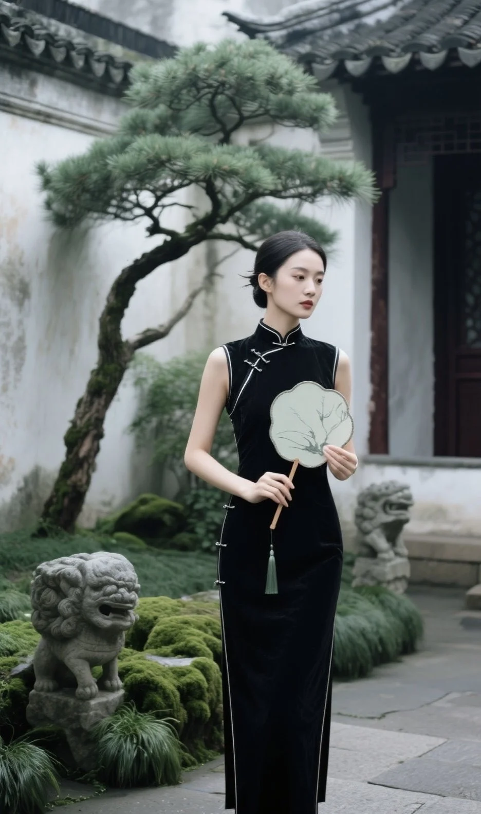存一些园林新中式旗袍拍照姿势📸，快来学！