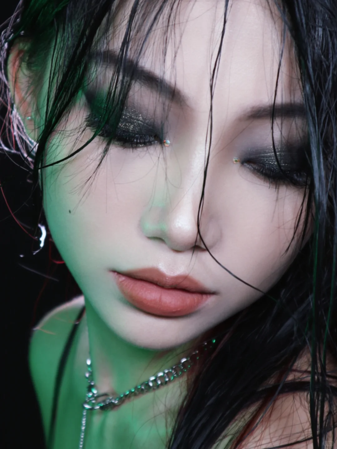 蟒蛇灵感妆🐍魅惑绿色烟熏｜教程