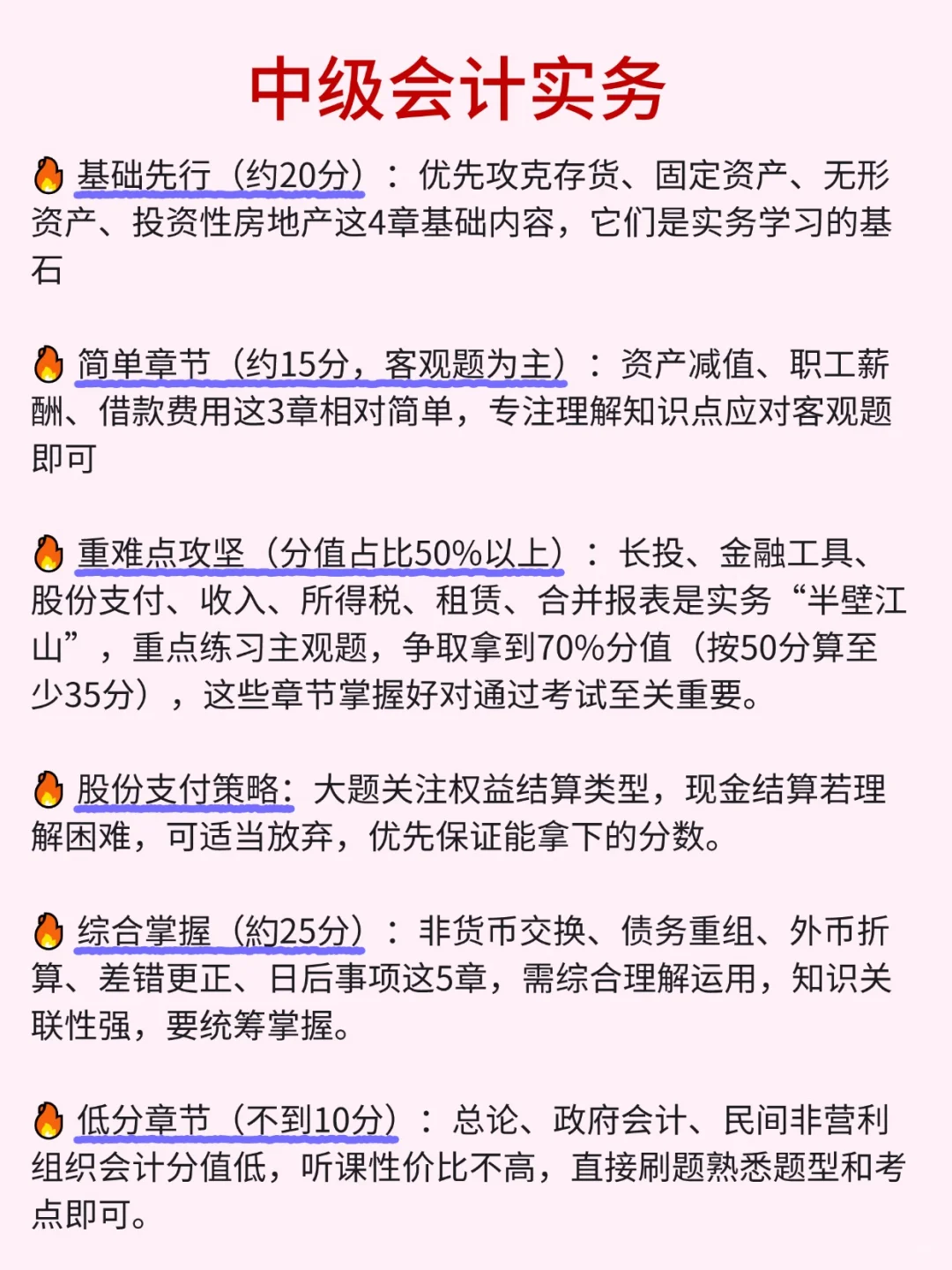给9.6裸考中级会计的人一个暗黑配方