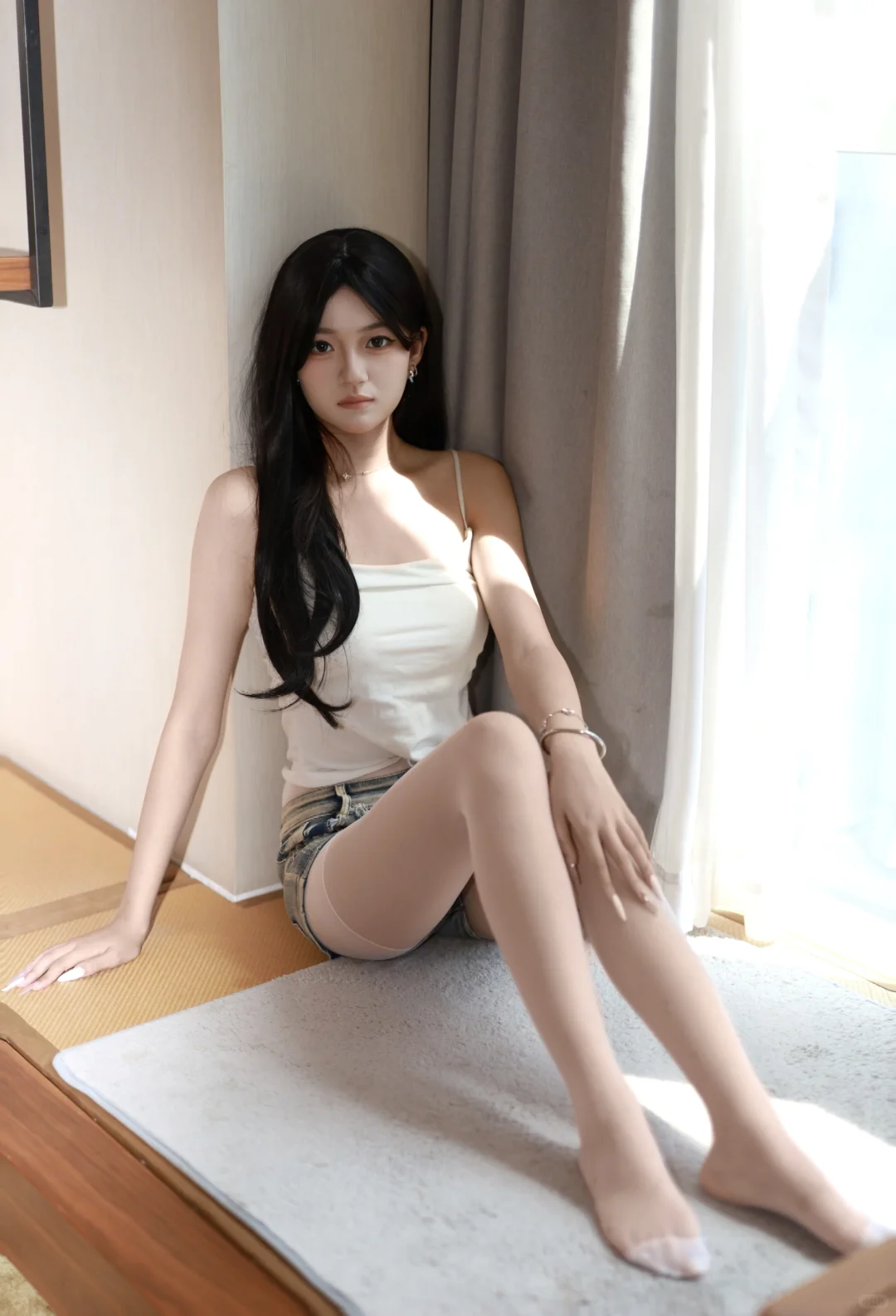 白色系纯欲风穿搭