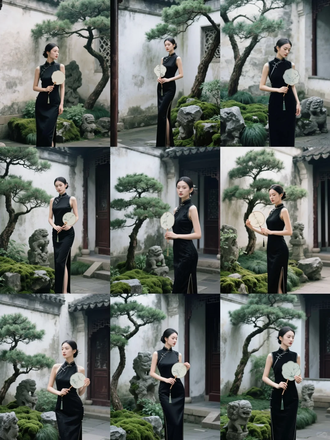 存一些园林新中式旗袍拍照姿势📸，快来学！