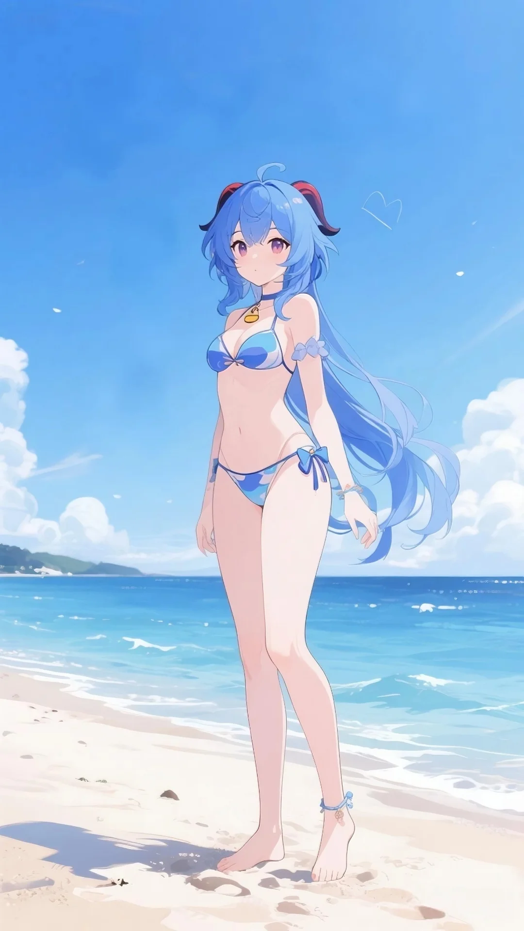 和甘雨一起去海边吧！