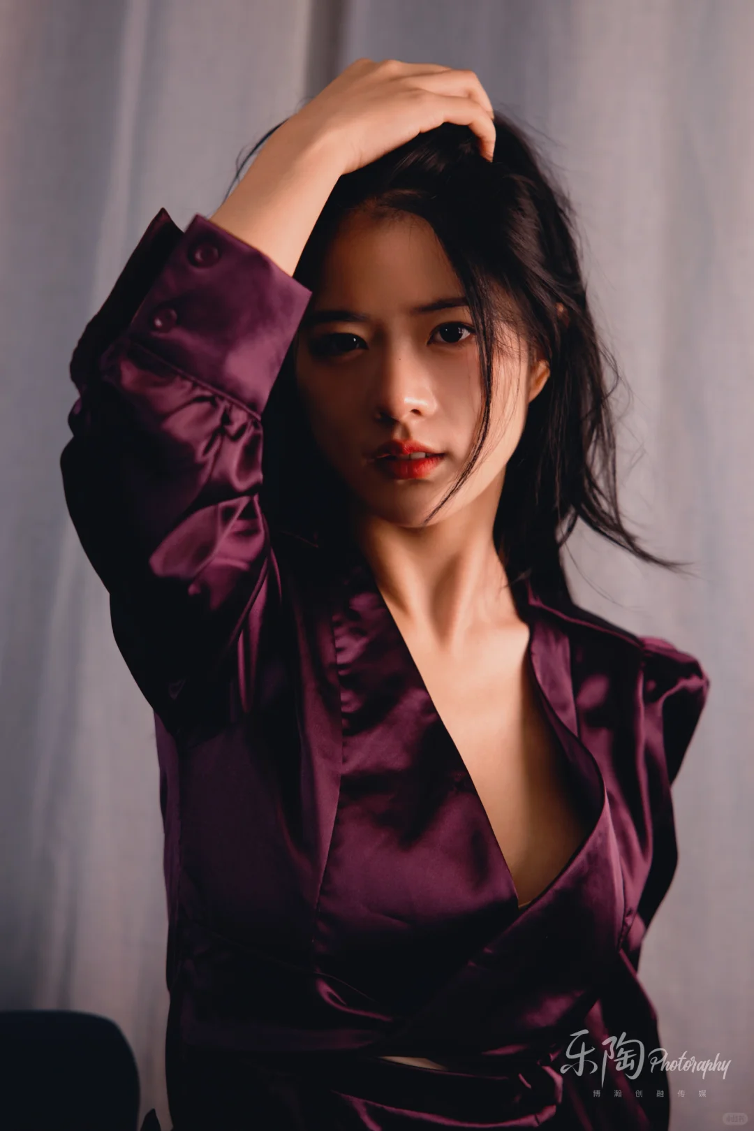 “妹妹说紫色很有韵味”