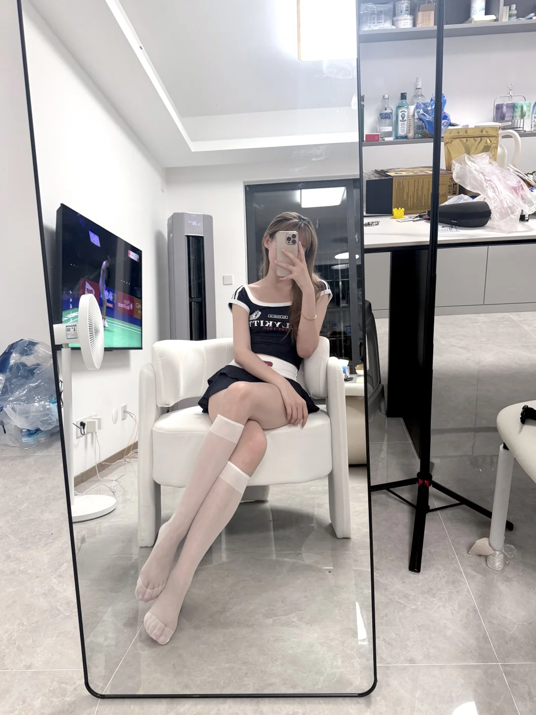 今日份OOTD 白丝好好看