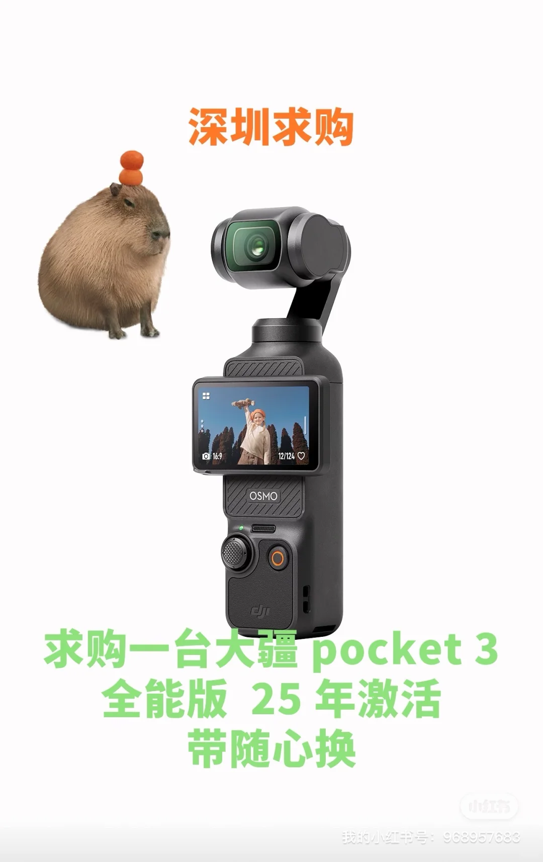 想入大疆口袋3，求购！