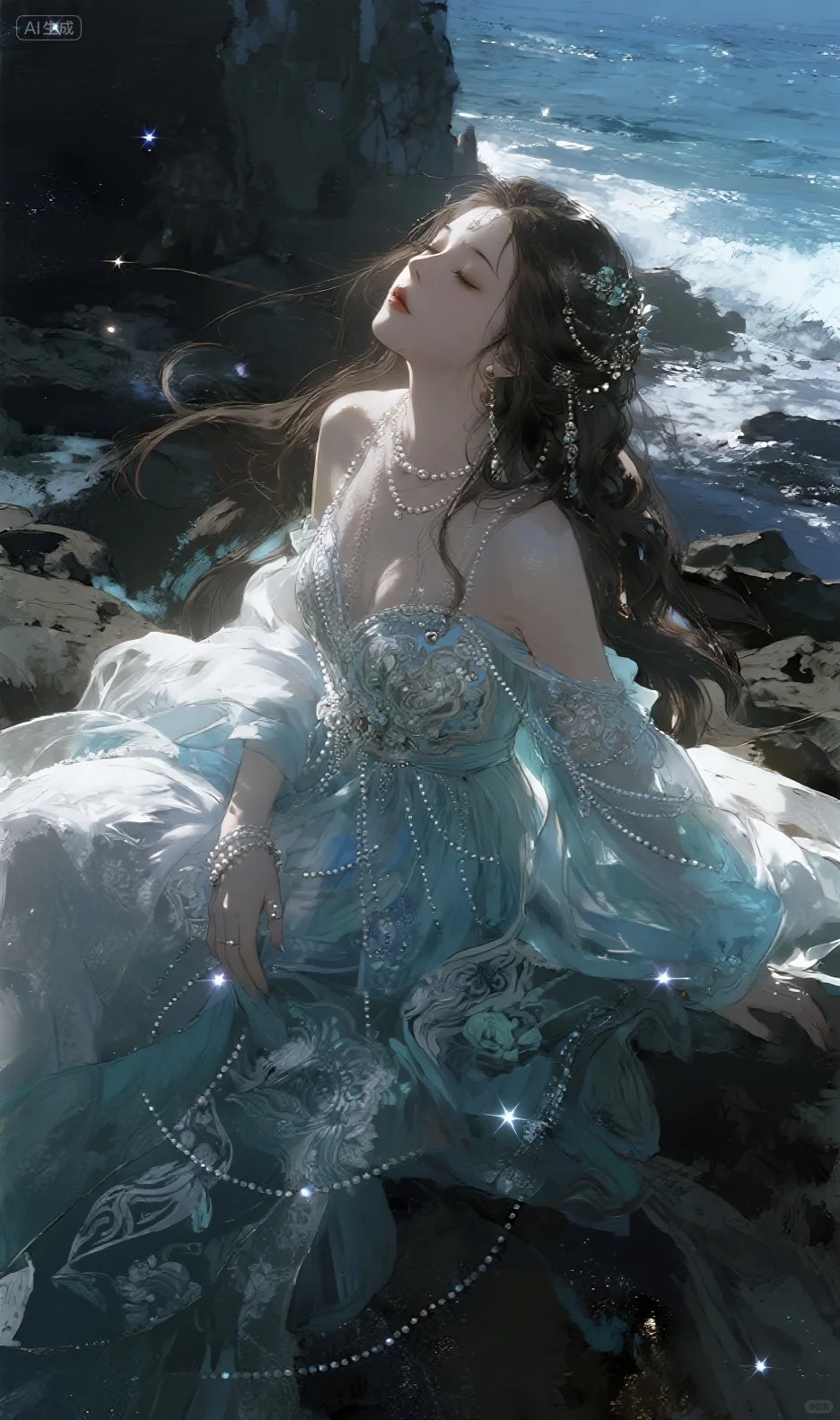 古风｜美人如画，花为媒，蝶为伴