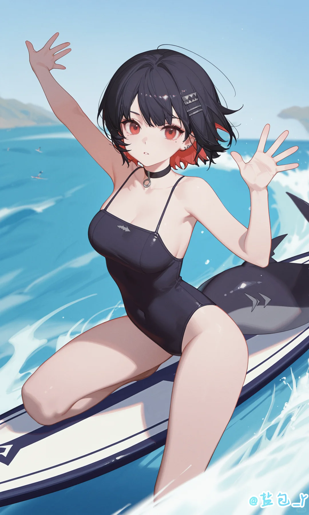 圆鲨鲨的冲浪时光！！