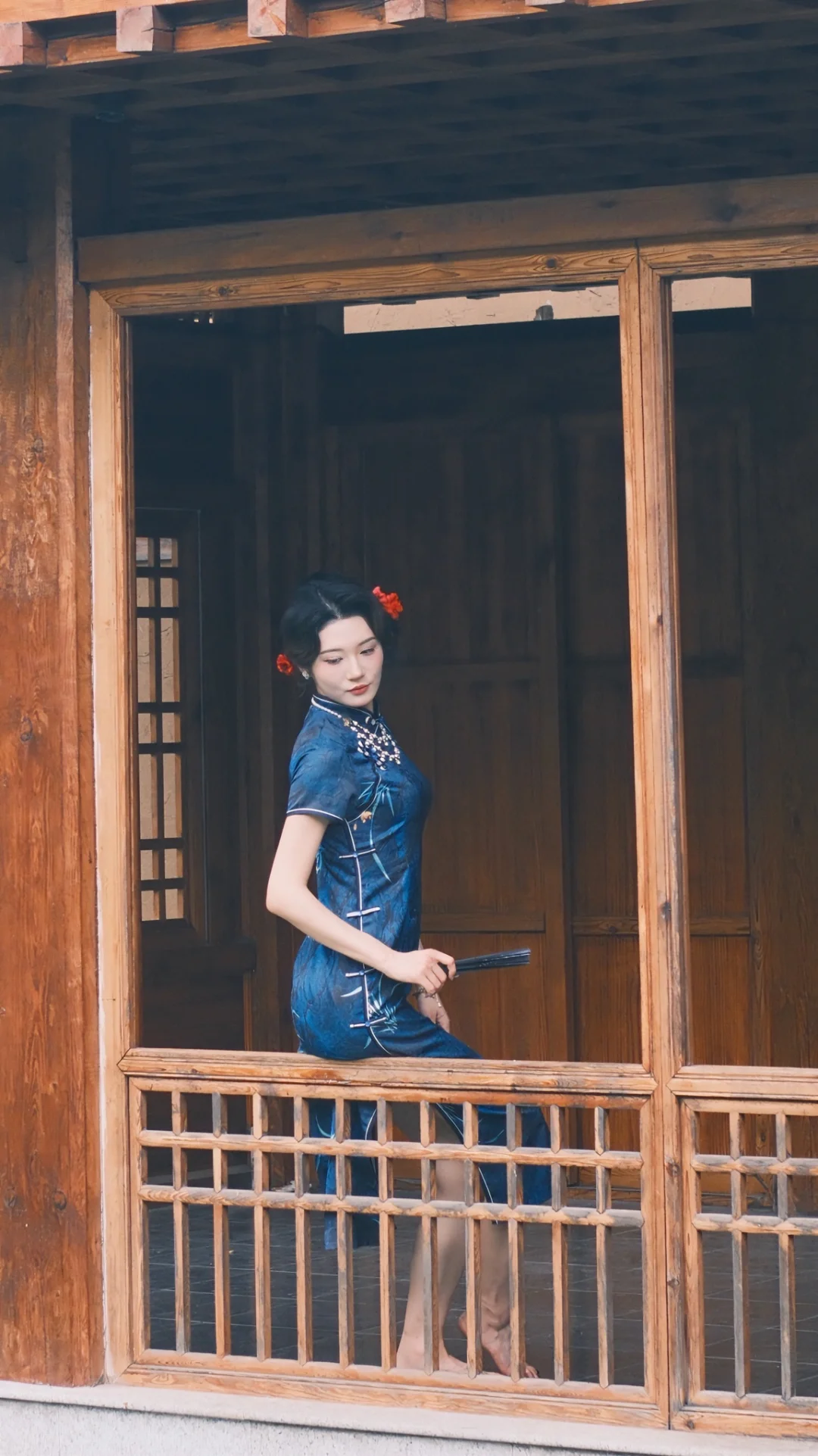 邯郸富士陪拍——旗袍里的红花与美人