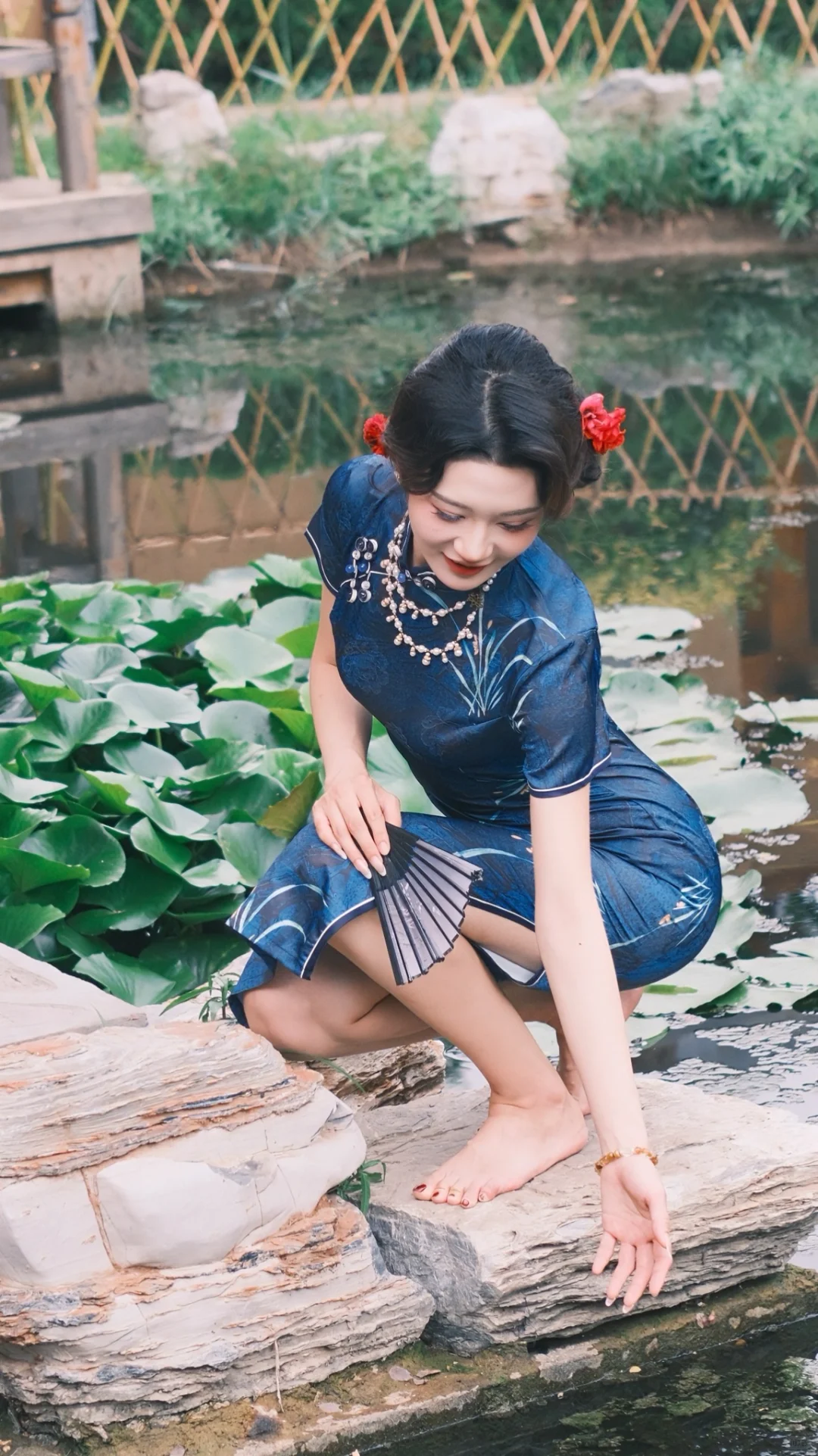 邯郸富士陪拍——旗袍里的红花与美人