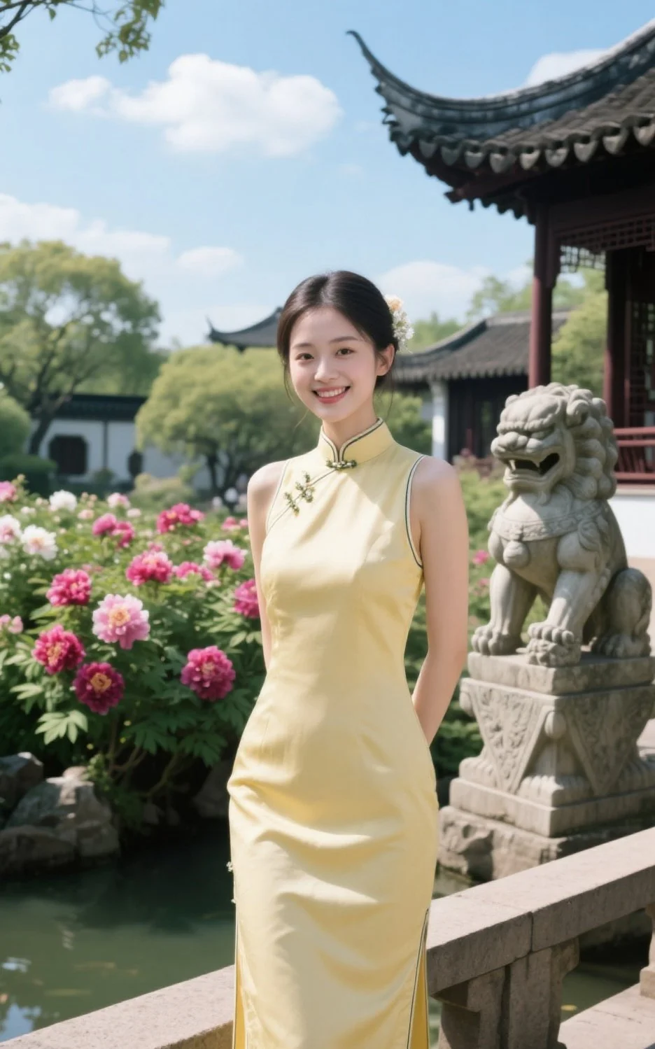 阳光下的旗袍旗袍 本身就是光
