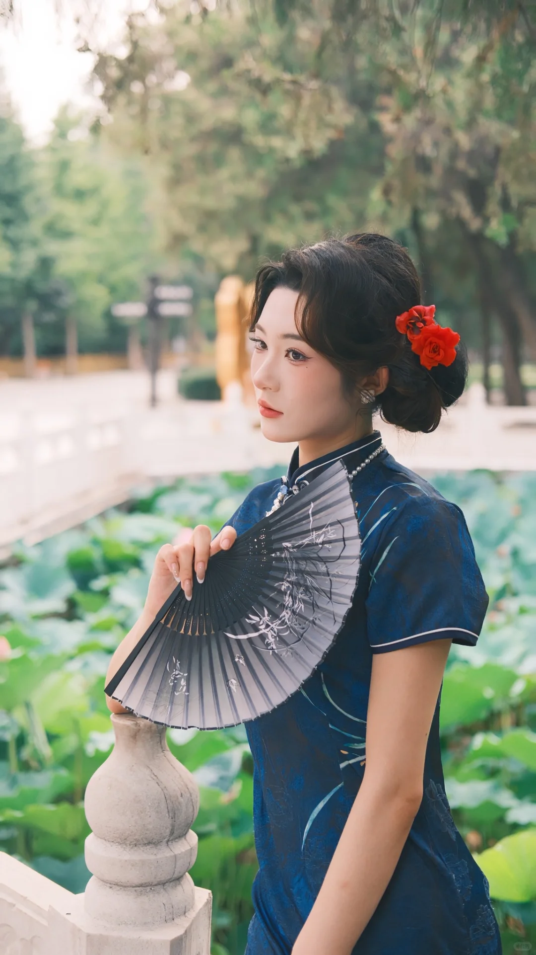 邯郸富士陪拍——旗袍里的红花与美人