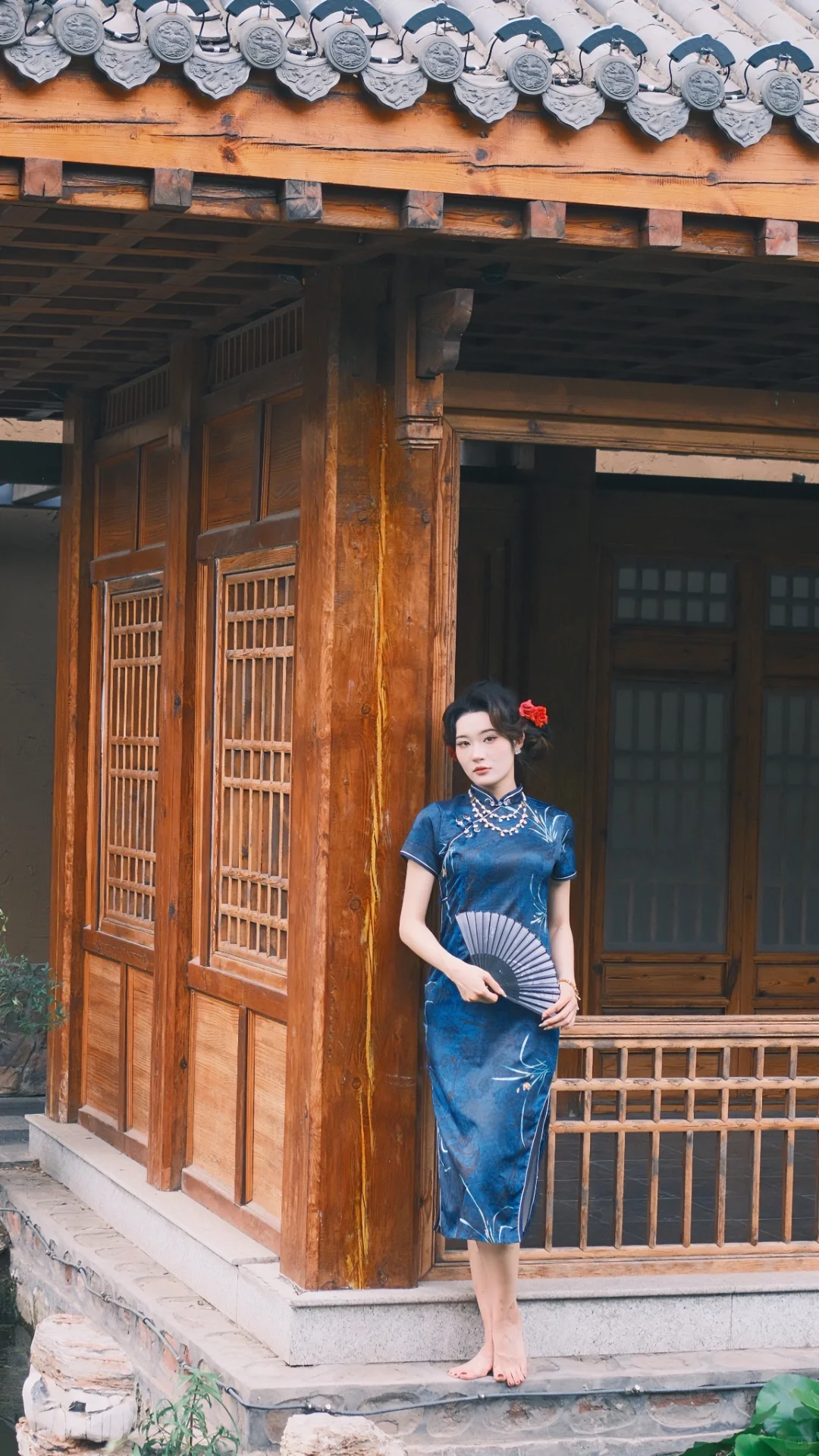邯郸富士陪拍——旗袍里的红花与美人