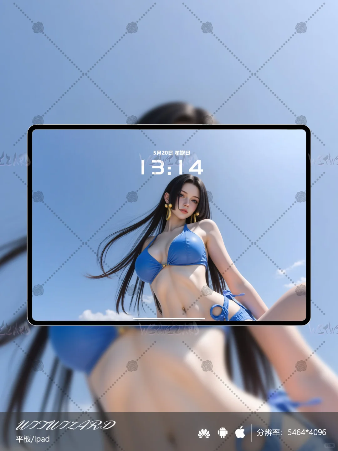 030 海滩蓝 bikini，纯欲性感炸裂