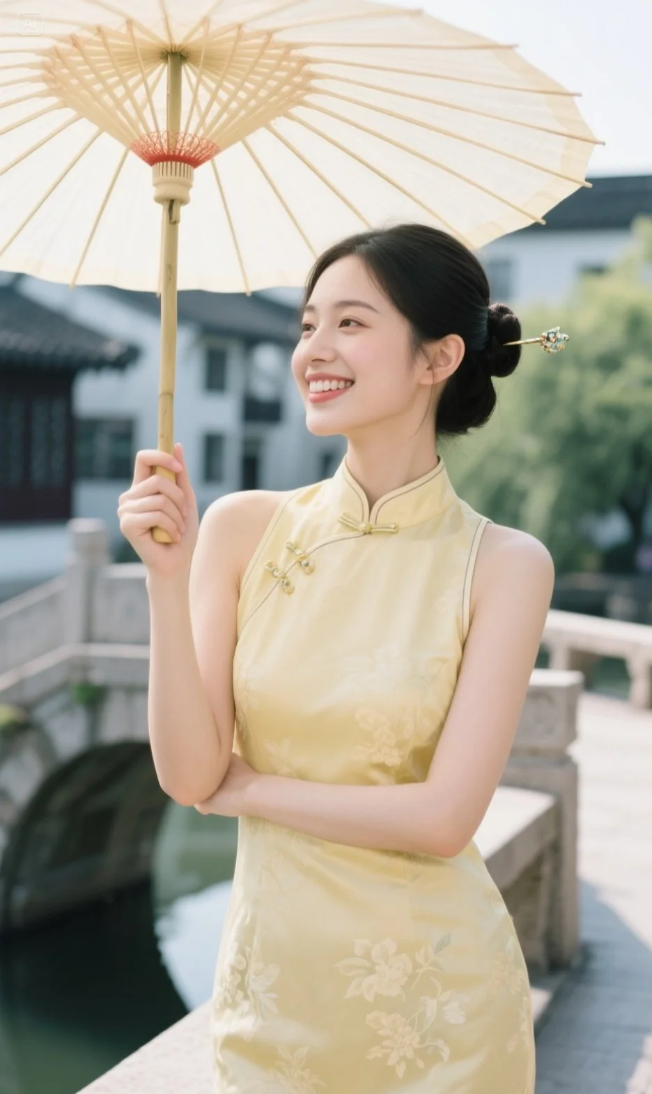 阳光下的旗袍旗袍 本身就是光