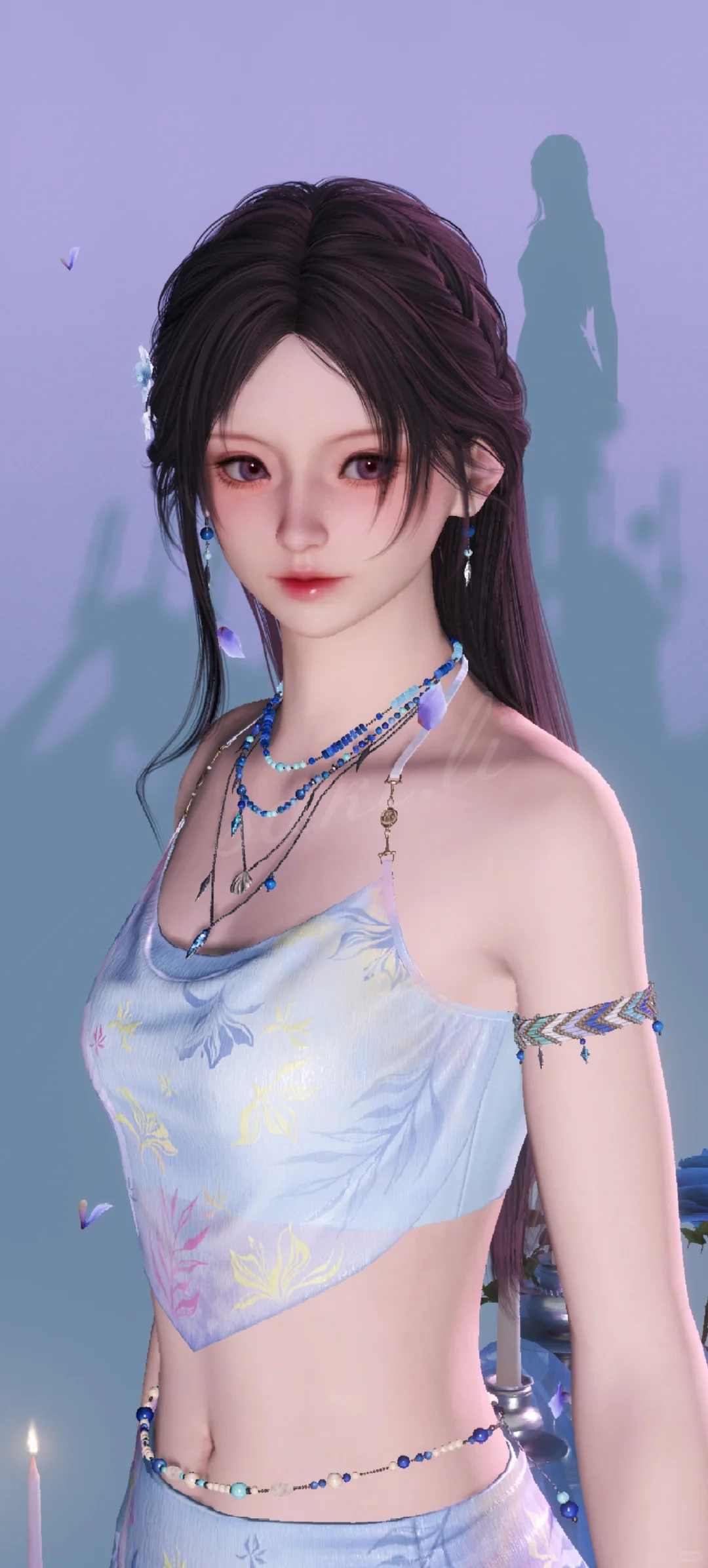 小茉莉这套泳衣也太🥵了！