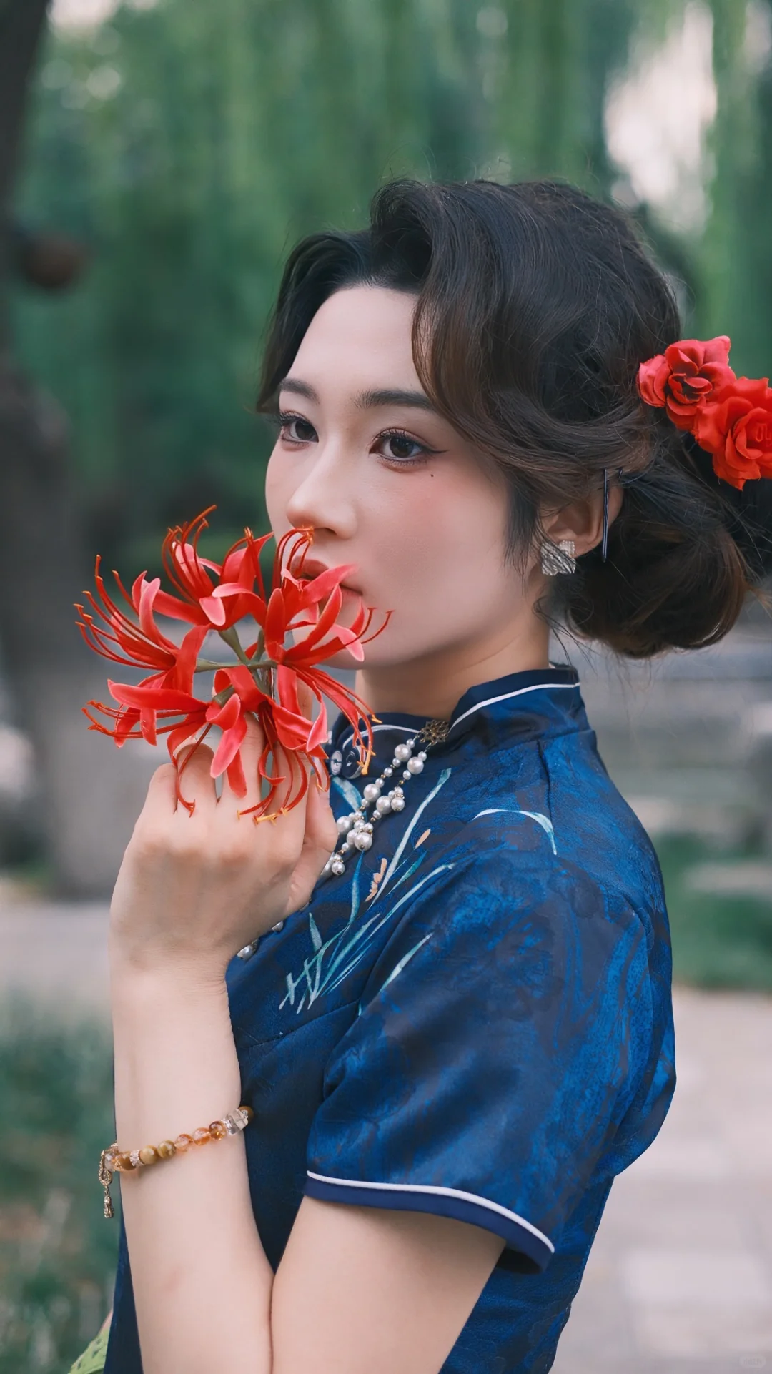 邯郸富士陪拍——旗袍里的红花与美人
